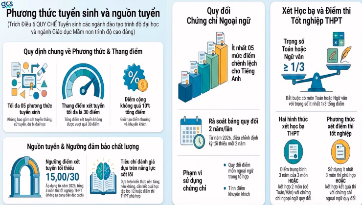 Ngưỡng điểm 15 là "phễu lọc" quan trọng để đảm bảo chất lượng sinh viên đầu vào.